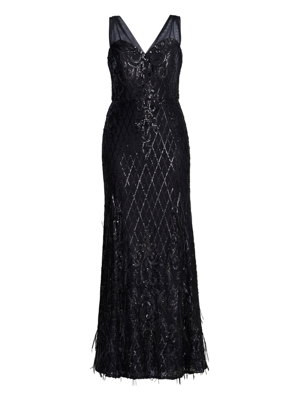 Tamsin Sleeveless Sequin Maxi Dress