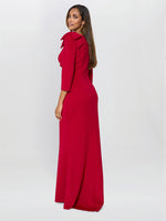 Thia One Shoulder Bow Detail Maxi Dress