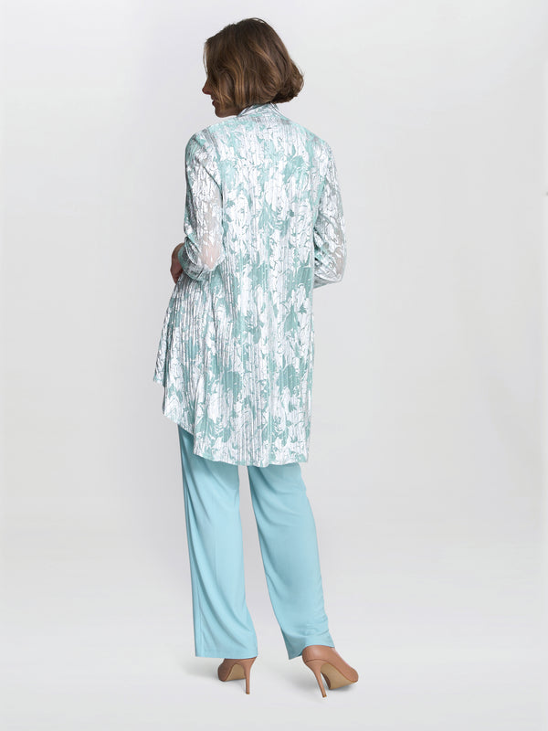 Mabel Three Piece Jacquard Trouser Suit