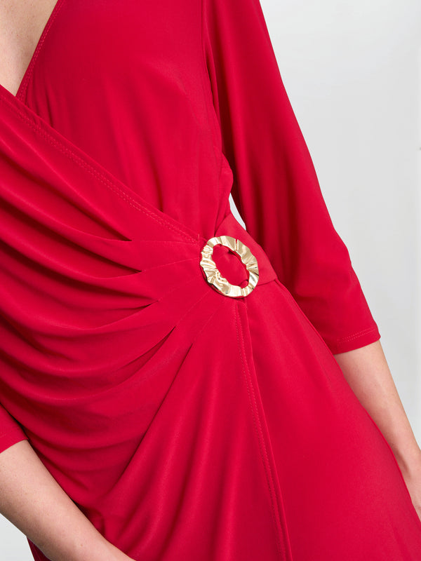 Tilda Jersey Dress With Embellished Buckle