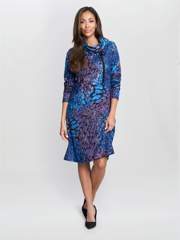 Aileen Abstract Print Dress