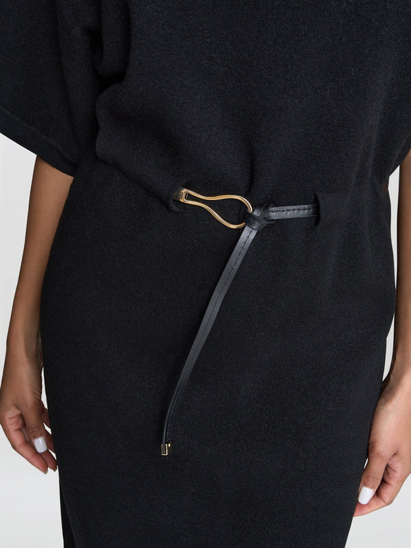 Alaura Belted Knit Midi Dress