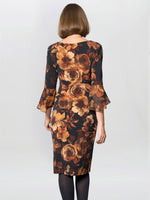 Abi Rust Floral Print Dress
