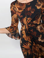 Abi Rust Floral Print Dress