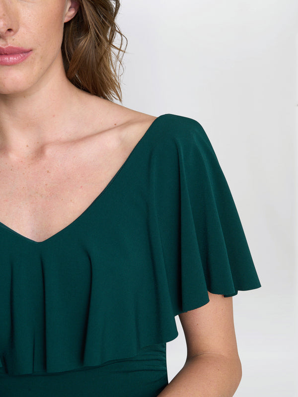 Allie Flutter Sleeve Cocktail Dress