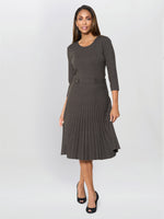 Annabella Pleated Midi Dress