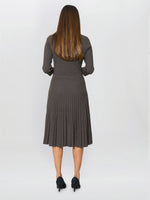 Annabella Pleated Midi Dress