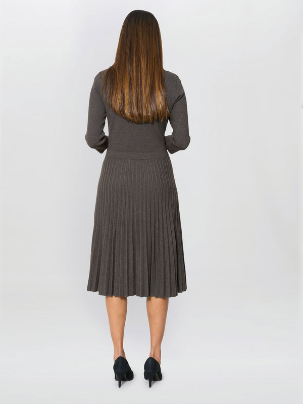 Annabella Pleated Midi Dress