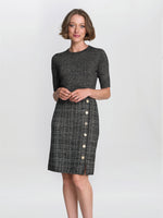 Antonella Button Detail Knit Dress