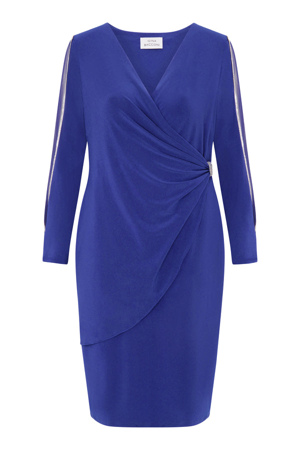 Ceri Jersey Dress With Diamante Detail