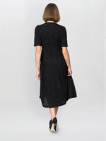 Charly Textured Fit And Flare Midi Dress