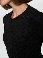 Charly Textured Fit And Flare Midi Dress