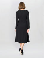 Cher Button Front Knit Midi Dress