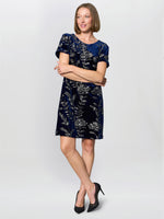 Cleopatra Embroidered Velvet Dress