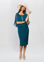 Cherri Dress With Chiffon Overlay