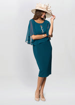 Cherri Dress With Chiffon Overlay