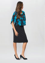 Ashton Floral Chiffon Overlay Dress