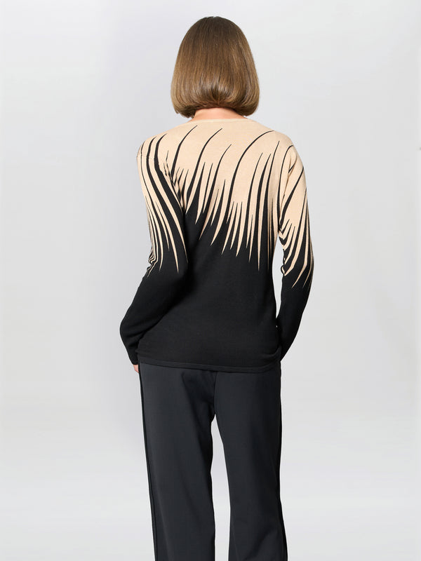 Neena Abstract Print Jumper