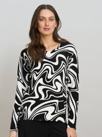 Nelia Abstract Print Jumper