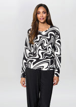 Nelia Abstract Print Jumper