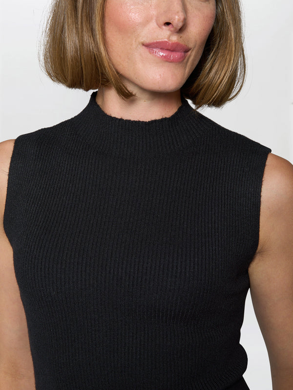 Neve Sleeveless Ribbed Jumper