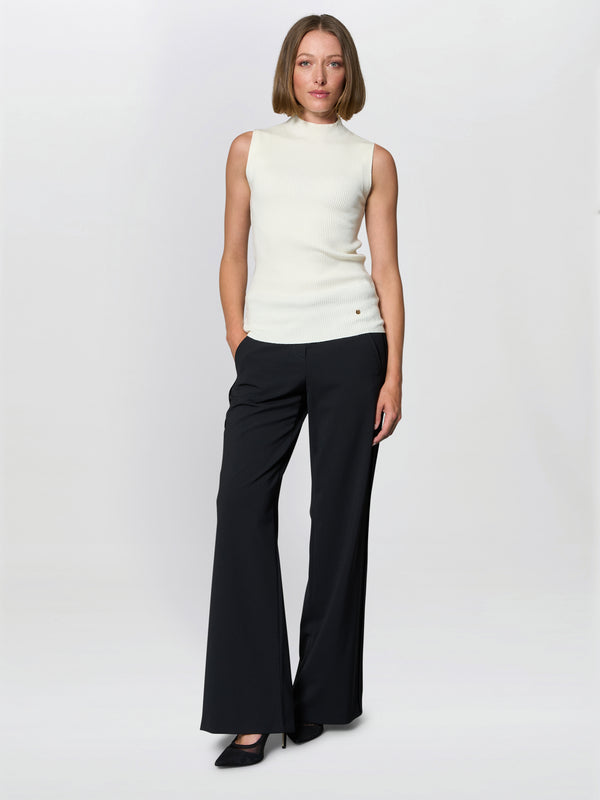 Neve Sleeveless Ribbed Jumper