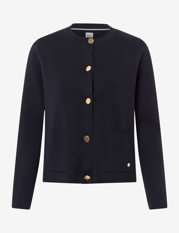 Brax Ann Cardigan with gold buttons