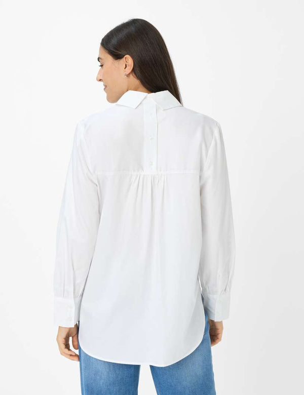 Brax Viki Plain white shirt with back detail