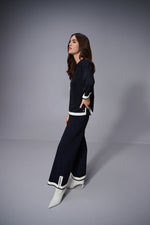 Joseph Ribkoff Sweater Knit Colour Block Top