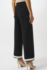 Joseph Ribkoff Sweater Knit Colour Block Culotte Pants