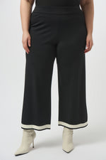 Joseph Ribkoff Sweater Knit Colour Block Culotte Pants