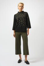 Joseph Ribkoff Jacquard Animal Print Sweater