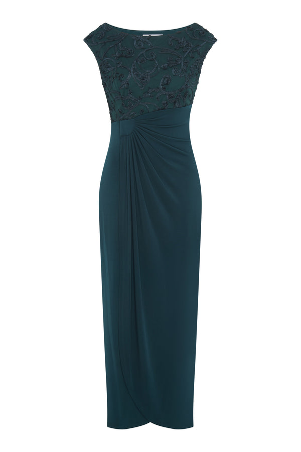 Jacy Embroidered Bodice Maxi Dress