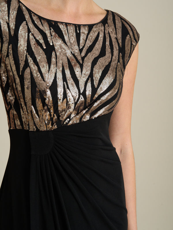 Jaden Animal Print Ruched Dress