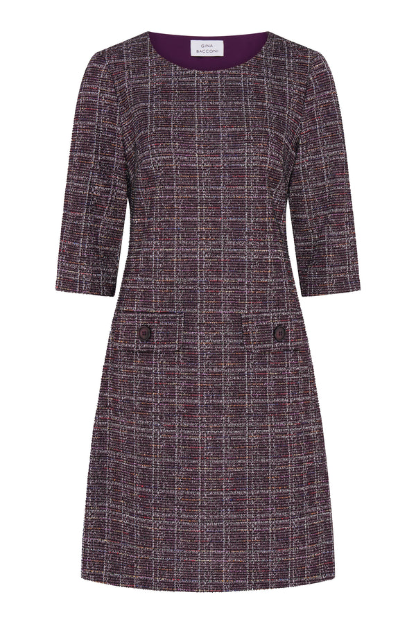 Janine Textured Shift Dress