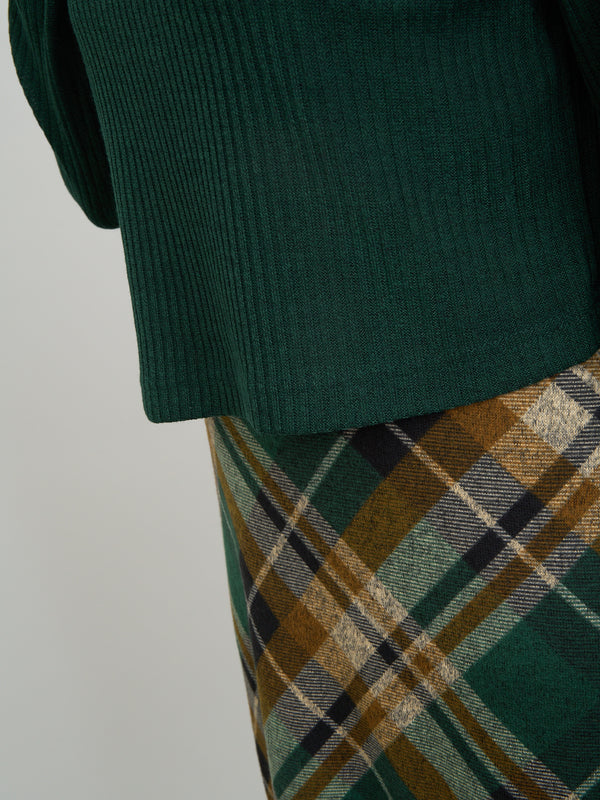Janis Check Midi Dress