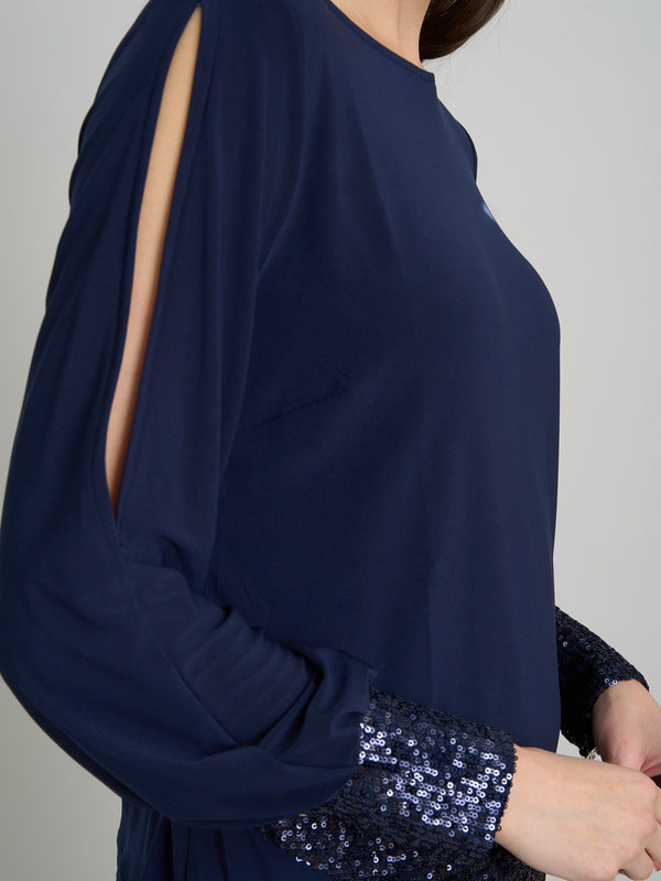 Joanie Sequin Trim Top