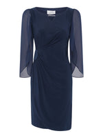 Maddy Diamante Trim Dress With Chiffon Sleeves