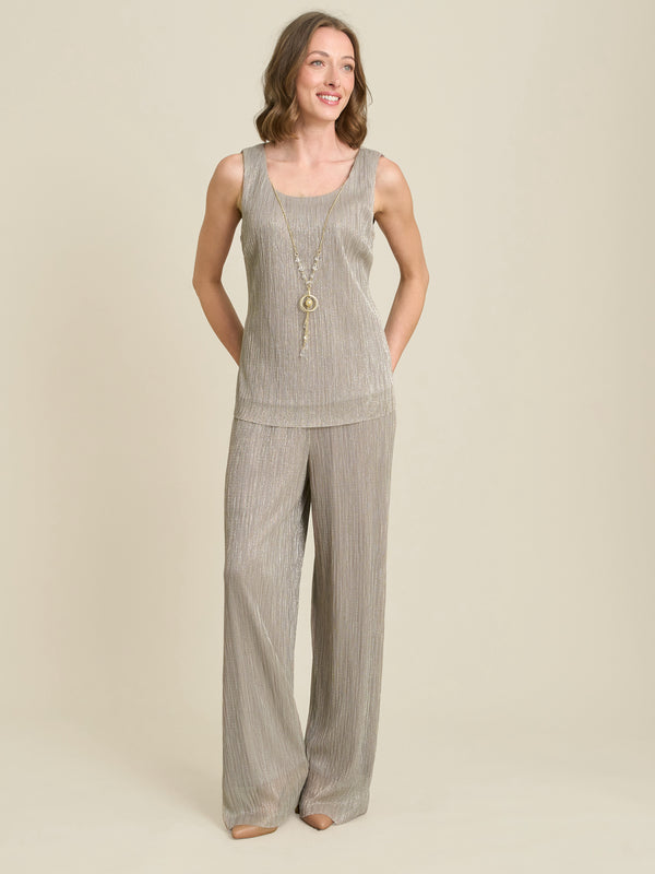 Sheri Metallic Crinkle Three Piece Set