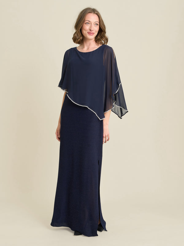 Suzy Sheer Overlay Maxi Dress