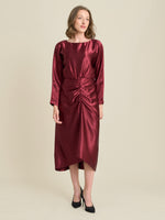 Tara Satin Midi Dress