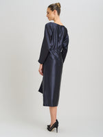 Tara Satin Midi Dress