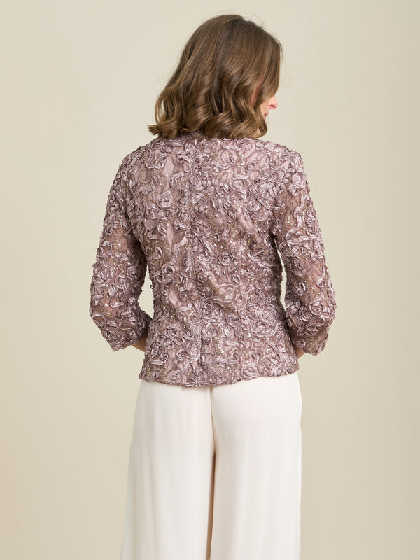 Tonia Embellished Lace Blouse