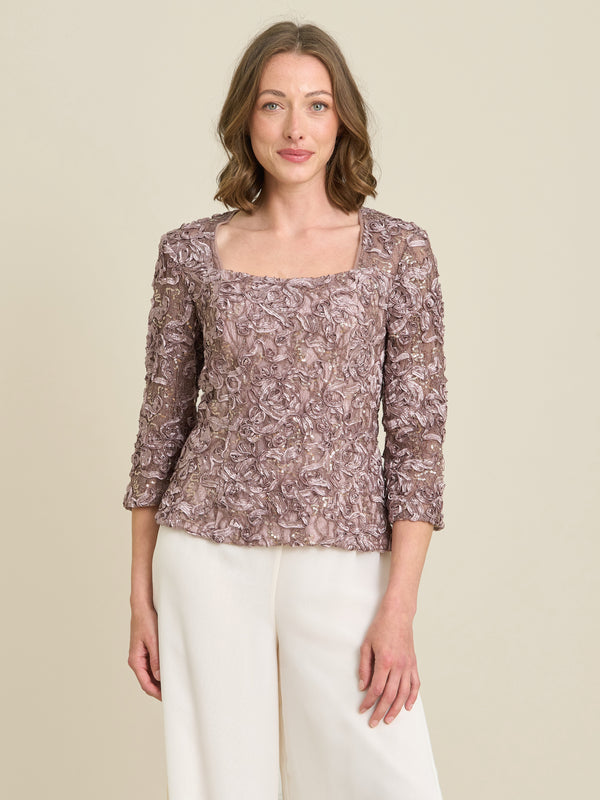 Tonia Embellished Lace Blouse