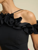Toni Ruffle Off Shoulder Maxi Dress