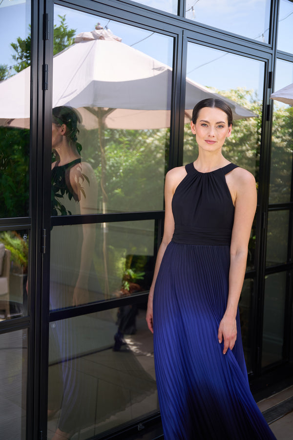 Vikki Pleated Maxi Dress