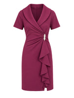Virginie Draped Wrap Dress