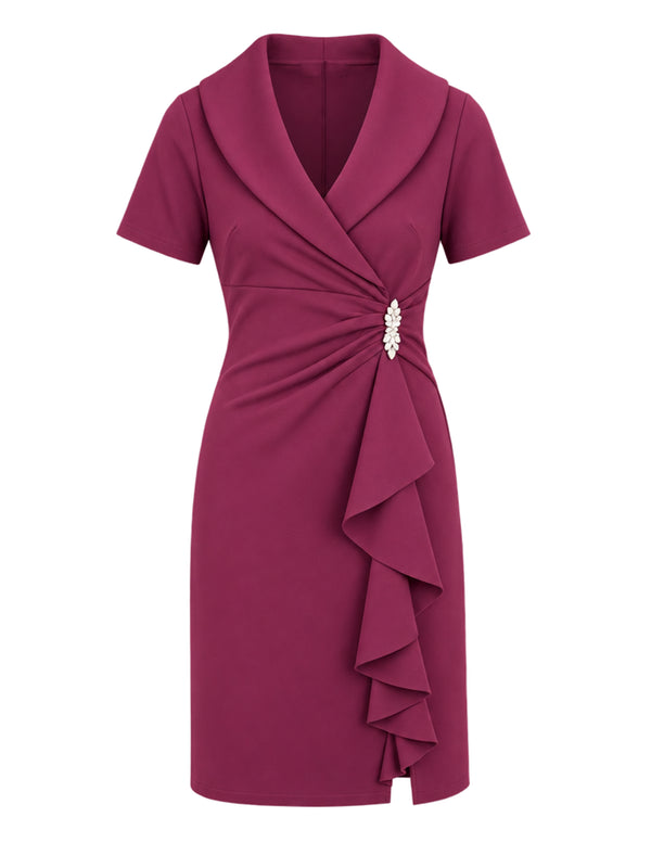 Virginie Draped Wrap Dress