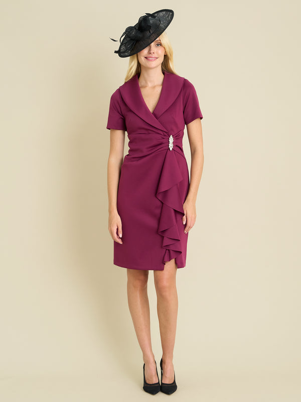 Virginie Draped Wrap Dress