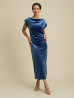 Ariella Velevt Midi Dress
